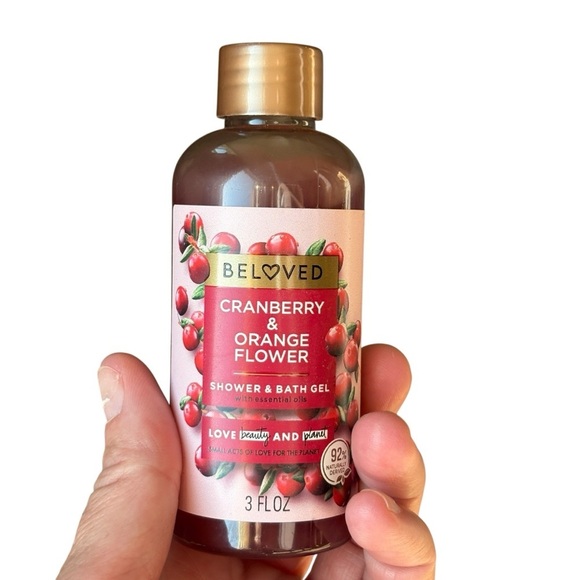 Beloved Cranberry & Orange Flower Shower & Bath Gel 3 oz - Picture 1 of 4